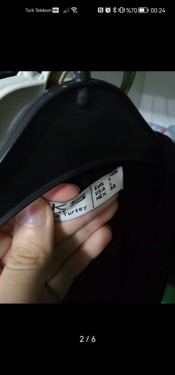 Kadın Siyah Kruvaze Yaka Kemerli Midi Elbise - Görsel 2