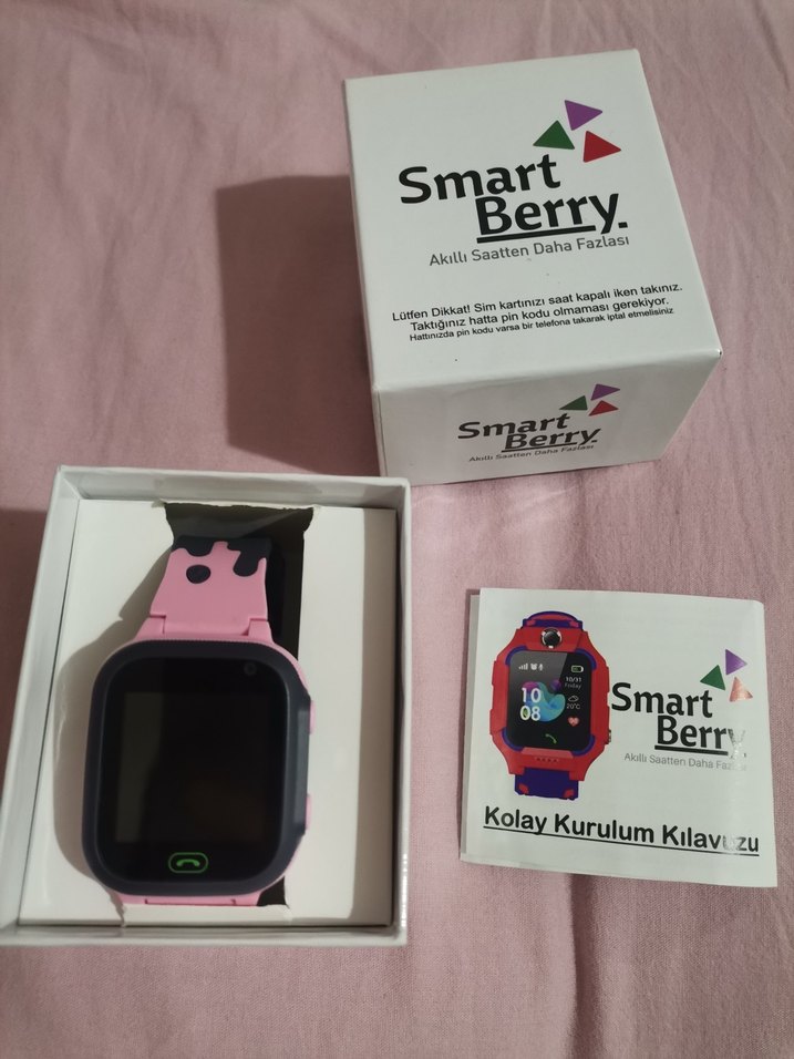 Renkli Pembe Akıllı Saat Berry - Görsel 4