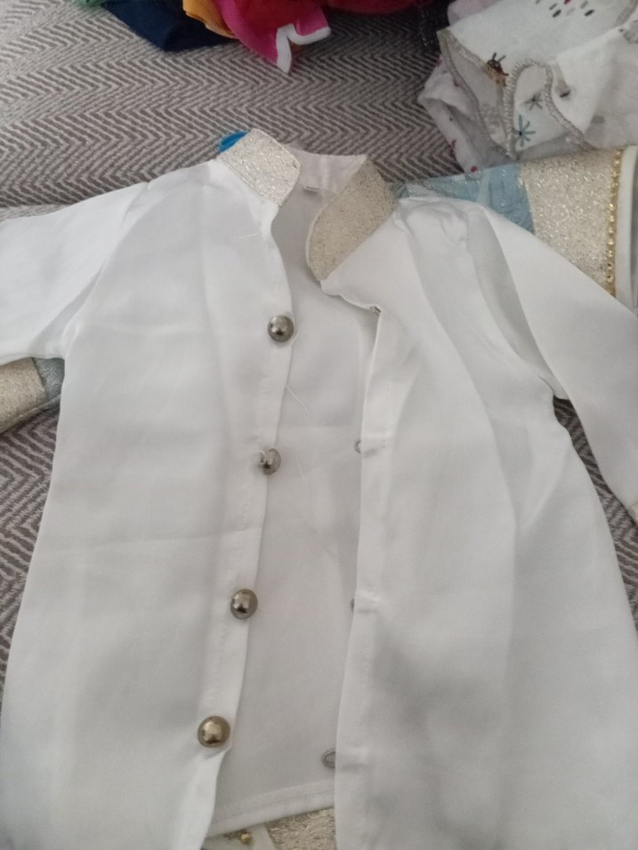 Düğmeli İşlemeli Kısa Kollu Erkek Çocuk Takımı - Görsel 4