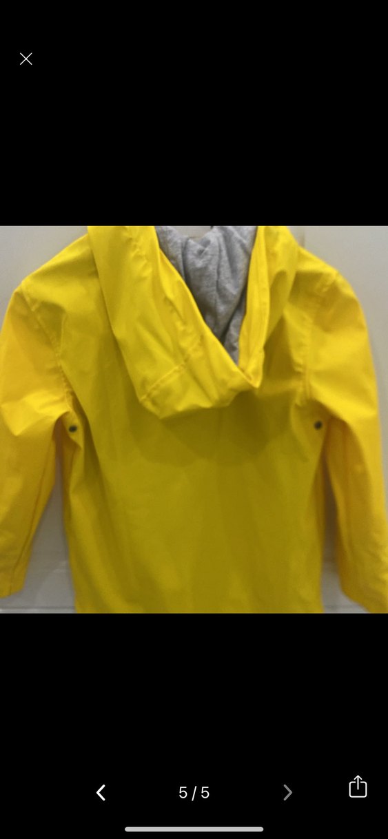 Sarı Düğmeli çocukYağmurluk - Görsel 5