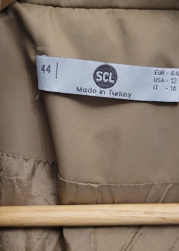 Kemerli Bej Midi Kadın Yelek - Görsel 3