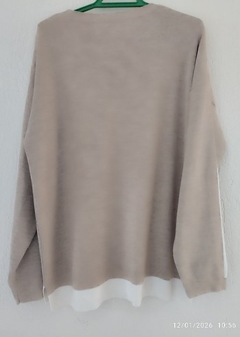 Bej Uzun Kollu Kadın Triko takım - Görsel 4