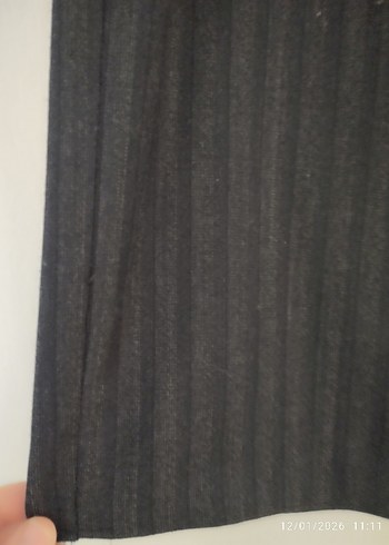 Gri Midi Kadın Kalem Etek - Görsel 3