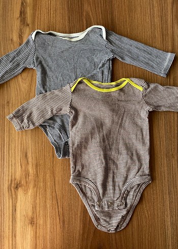 Carters 2 adet çizgili zıbın body