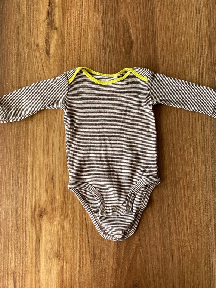 Carters 2 adet çizgili zıbın body - Görsel 5
