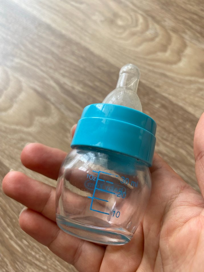 Babyjem Mavi Bebek Cam Biberon - Görsel 2