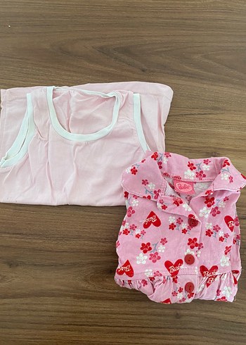 LC Waikiki Bebek üst atlet ve Barbie desenli Elbise