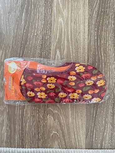 Çiçekli patik çorap sıfır paketli