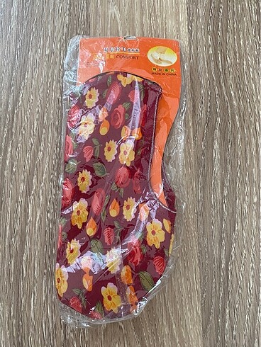 36 Beden Çiçekli patik çorap sıfır paketli
