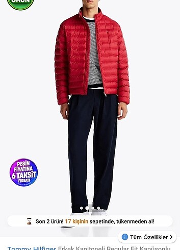 Tommy Hilfiger Şişme Mont Ceket