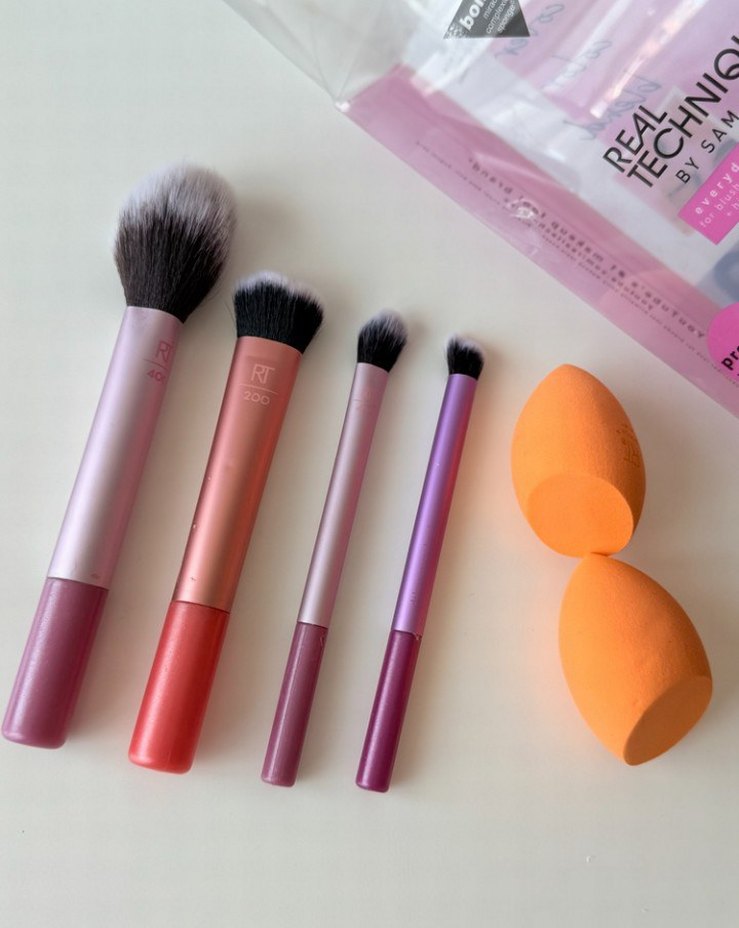 Pastel Pembe Real Techniques Makyaj Fırça Seti - Görsel 2