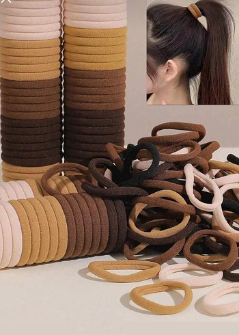 Bej Esnek Kadın Saç Tokaları Seti - Görsel 2