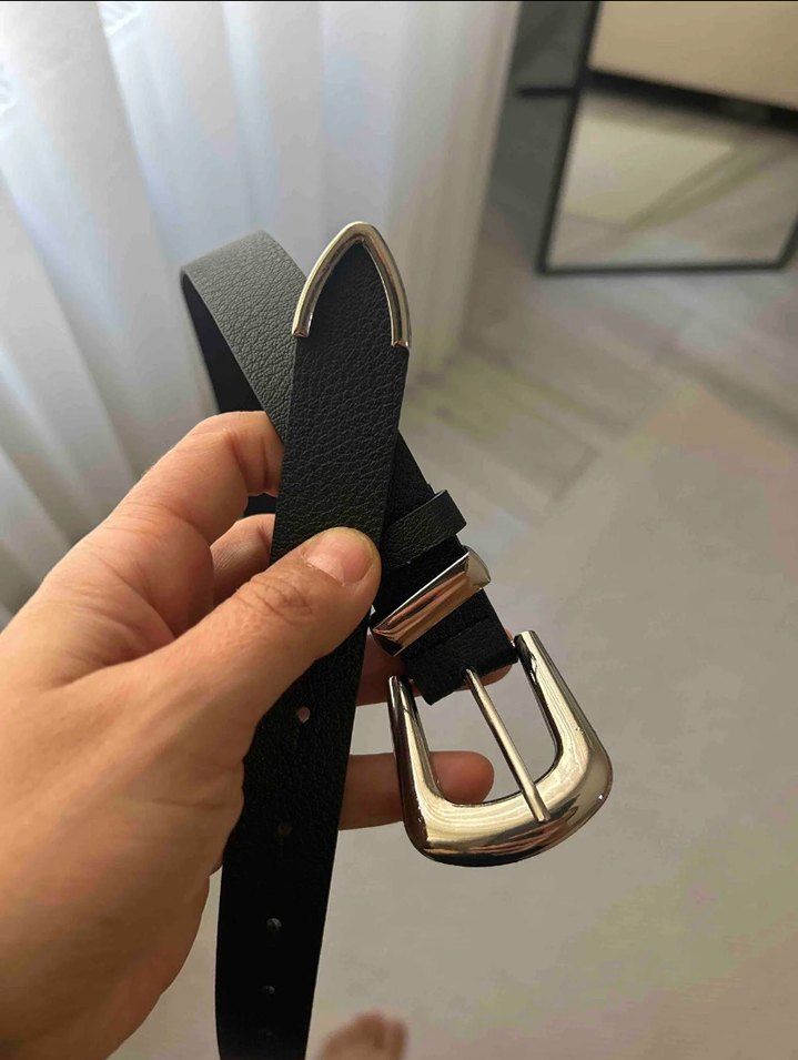 Kahverengi Deri Tokalı Kadın Kemer - Görsel 2