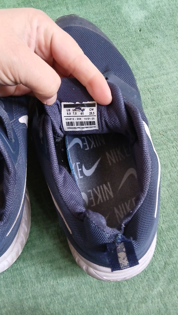 Erkek Lacivert Spor Ayakkabı Velcro Detaylı - Görsel 2