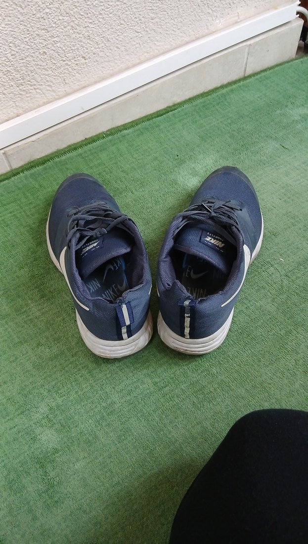 Erkek Lacivert Spor Ayakkabı Velcro Detaylı - Görsel 3