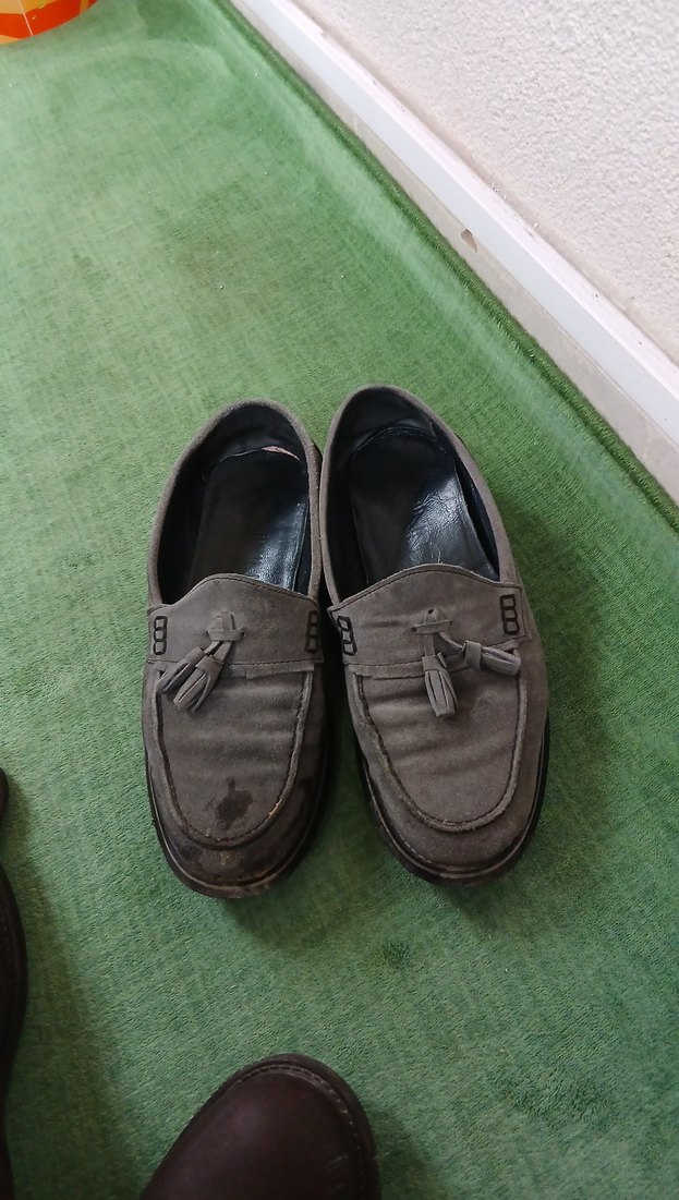 Erkek  Gri Süet Püsküllü Loafer - Görsel 2