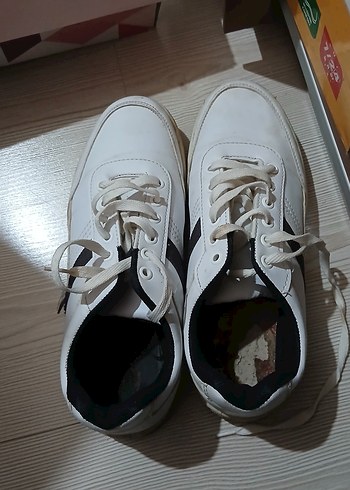 Beyaz Bağcıklı erkek Spor Ayakkabı - Görsel 2