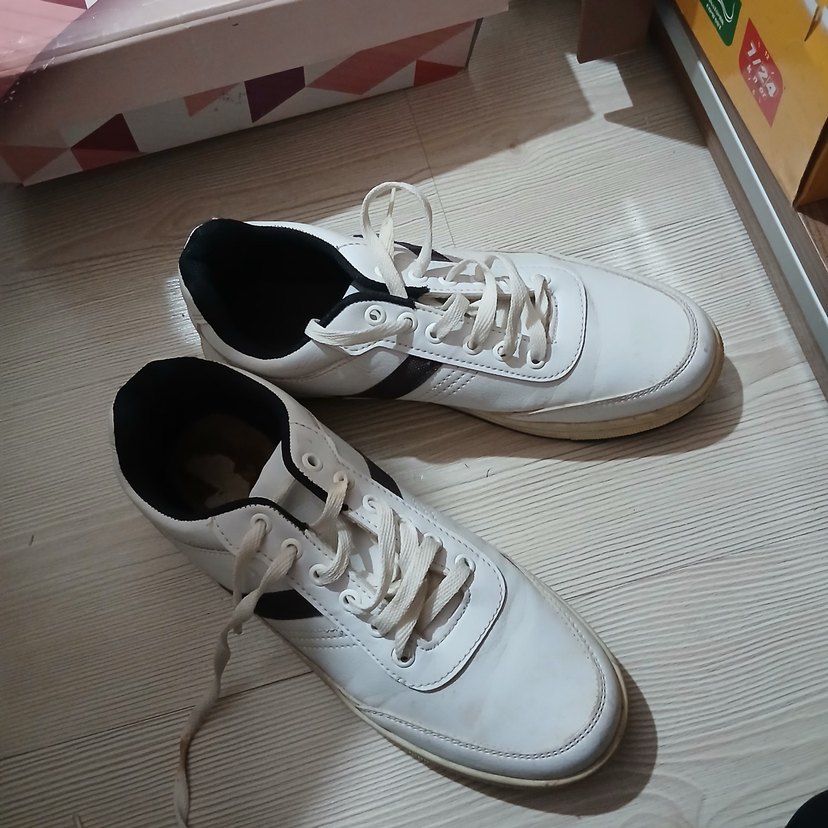 Beyaz Bağcıklı erkek Spor Ayakkabı - Görsel 3