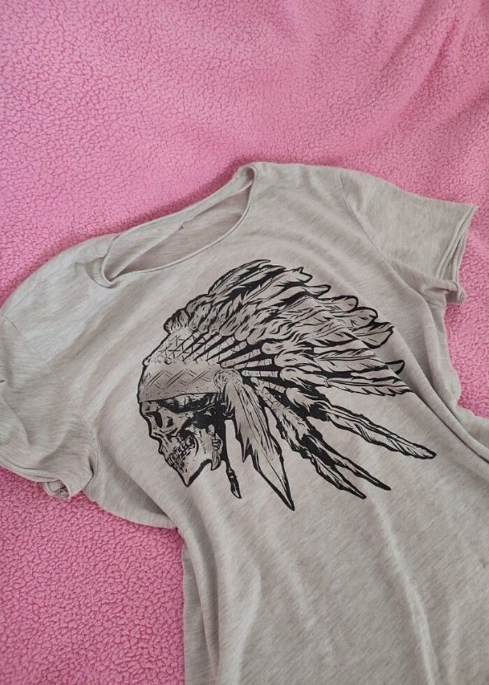 Tshirt kızılderili ucugiyim . Açıklamayı okuyunuz  - Görsel 4