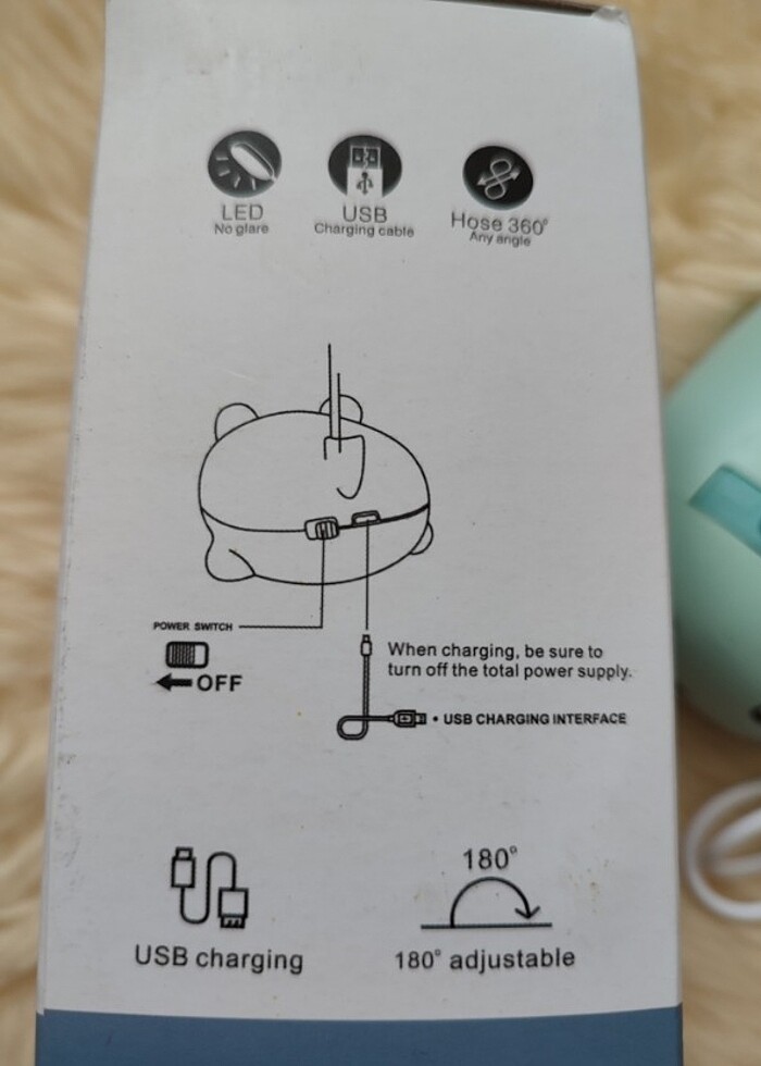 Lolita tavşanlı masa lambası  - Görsel 2