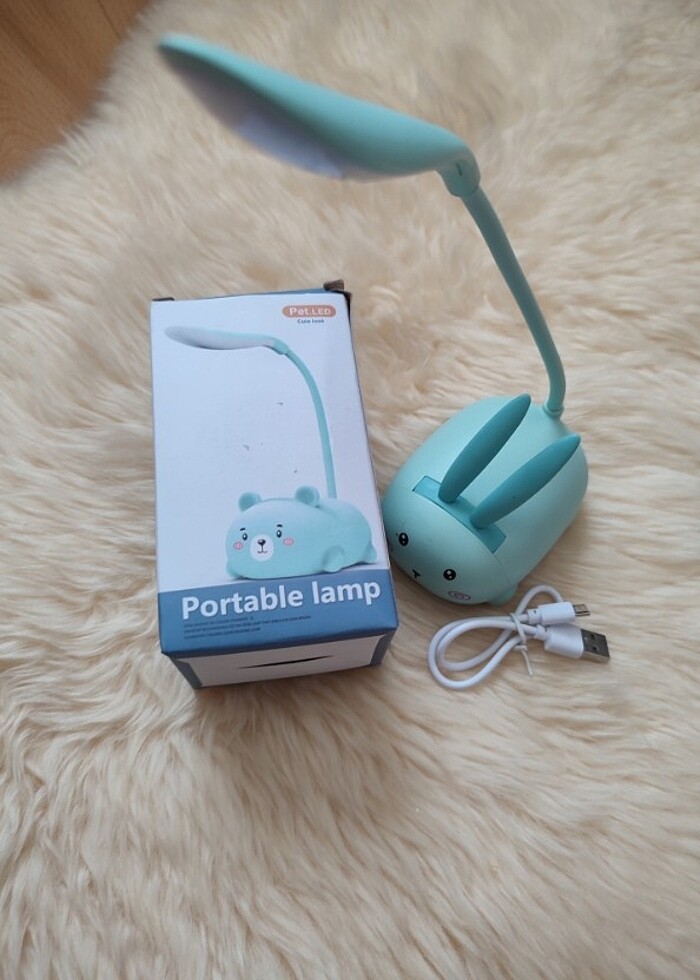 Lolita tavşanlı masa lambası  - Görsel 3