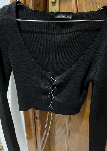 xs Beden Siyah crop hırka