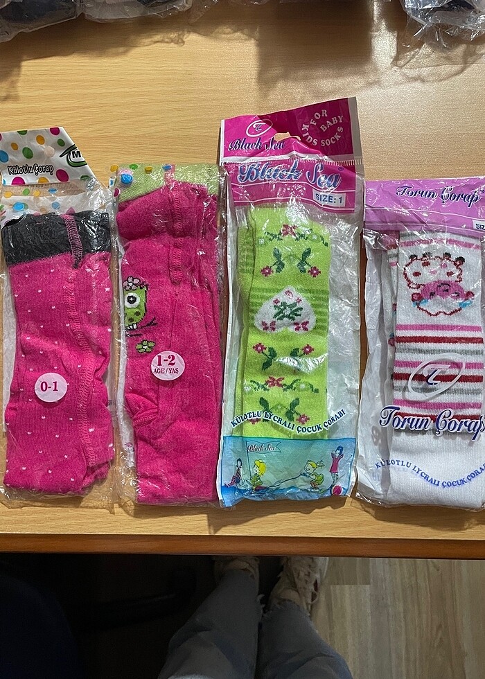 Desenli külotlu çorap - Görsel 2