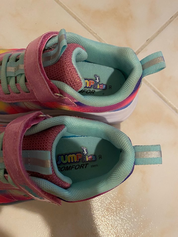 Jump Kız Çocuk Çok Renkli Bağcıklı Sneaker - Görsel 3