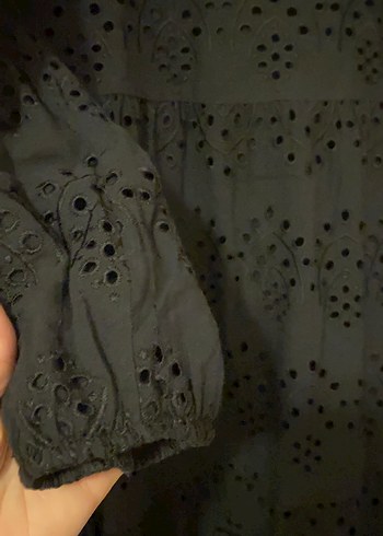 Uzun Siyah Gotik Kadın Elbise - Görsel 2