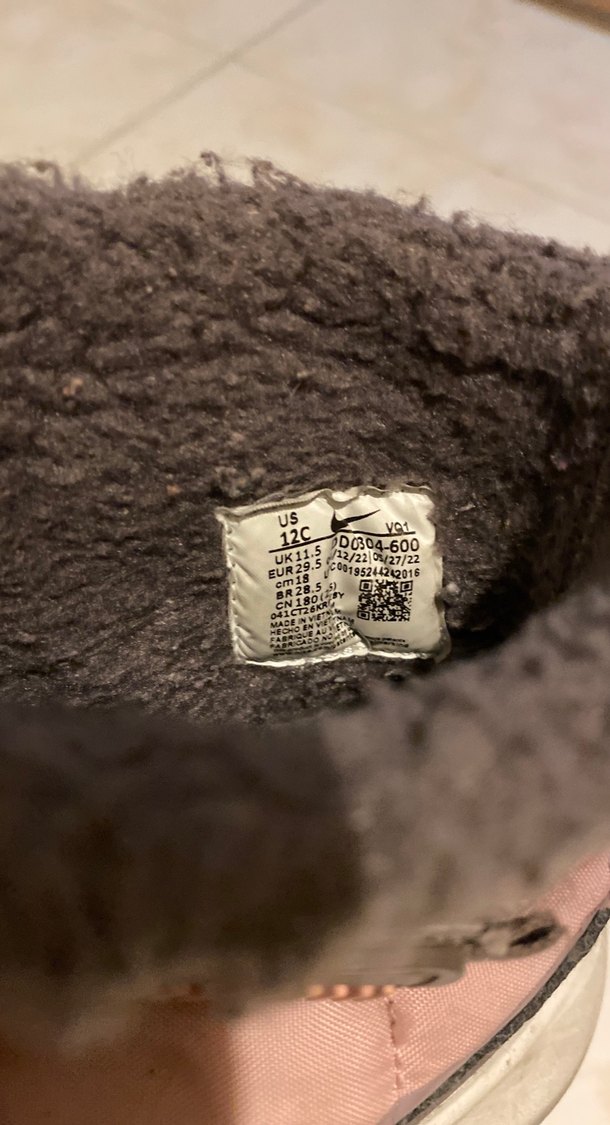 Orijinal Nike Kız Çocuk Gri-Pembe Tokalı Bot - Görsel 4