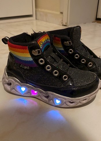 Skechers Renkli Işıklı Kız Çocuk Spor Ayakkabı - Görsel 2