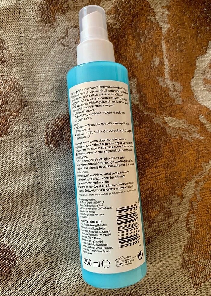 Neutrogena Hydro Boost Ekspres Nemlendirici Vücut Spreyi - Görsel 2