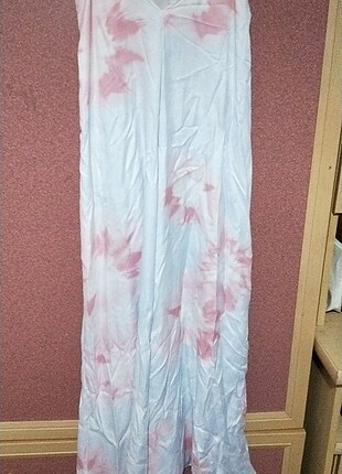 Zara Saten Batik Elbise