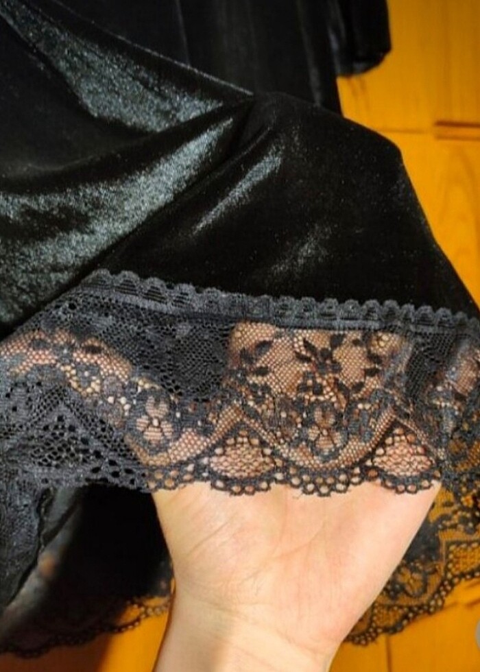 Kadife elbise - Görsel 2