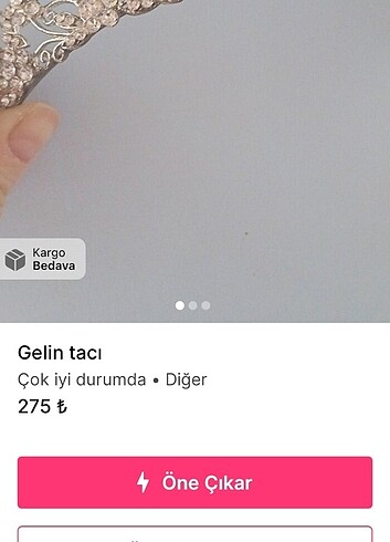 universal Beden Gelin tacı