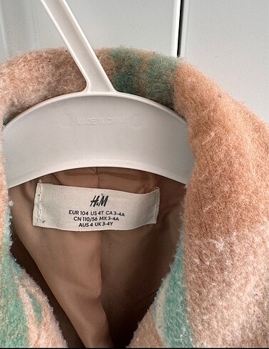4 Yaş Beden H&M marka kaban 3/4 yaş