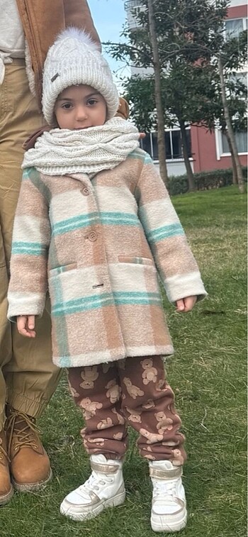 4 Yaş Beden camel Renk H&M marka kaban 3/4 yaş