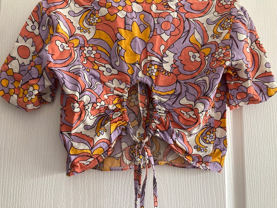 Bohem Çok Renkli Kısa Kollu Gömlek - Görsel 4