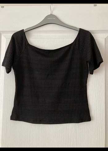 Kadın Siyah Kısa Kollu Bluz - Görsel 3