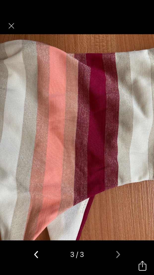 Fiyonklu Pembe Bağcıklı Bohem Bikini Üstü - Görsel 3