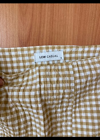 Bej Pileli Keten Mini Etek - Görsel 5