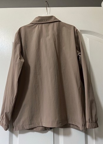 Bej Çocuk Keten Ceket, Uzun Kollu, Düğmeli - Görsel 5