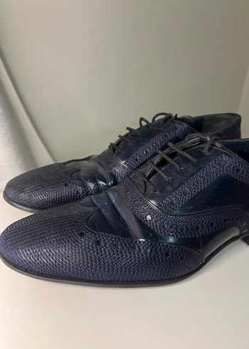 SARAR Lacivert Deri Erkek Ayakkabı - Görsel 2