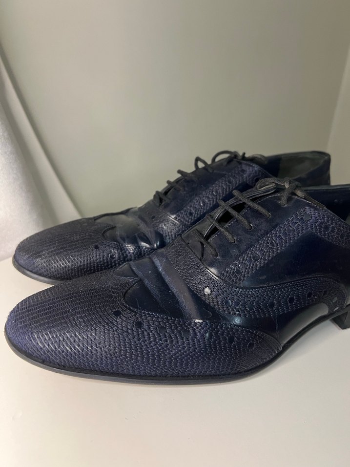 SARAR Lacivert Deri Erkek Ayakkabı - Görsel 2