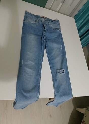 Normal bel likralı kot pantolon