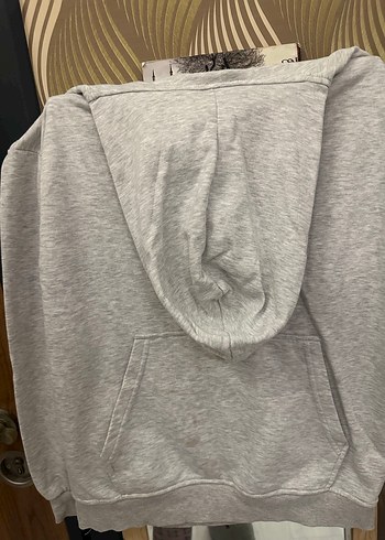Gri Kadın Puma Sweatshirt Fermuarlı - Görsel 3