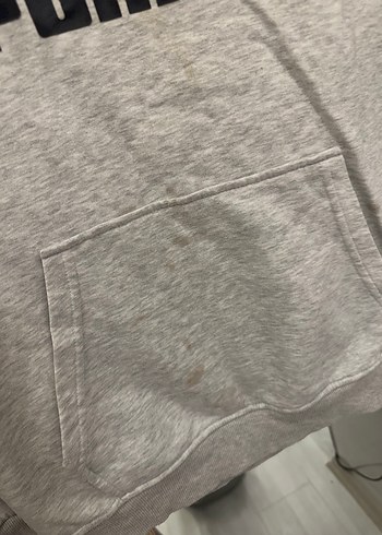 Gri Kadın Puma Sweatshirt Fermuarlı - Görsel 2