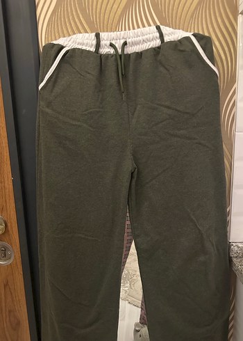 Kadın Gri Kemerli Bol Kesim Kumaş Pantolon - Görsel 2