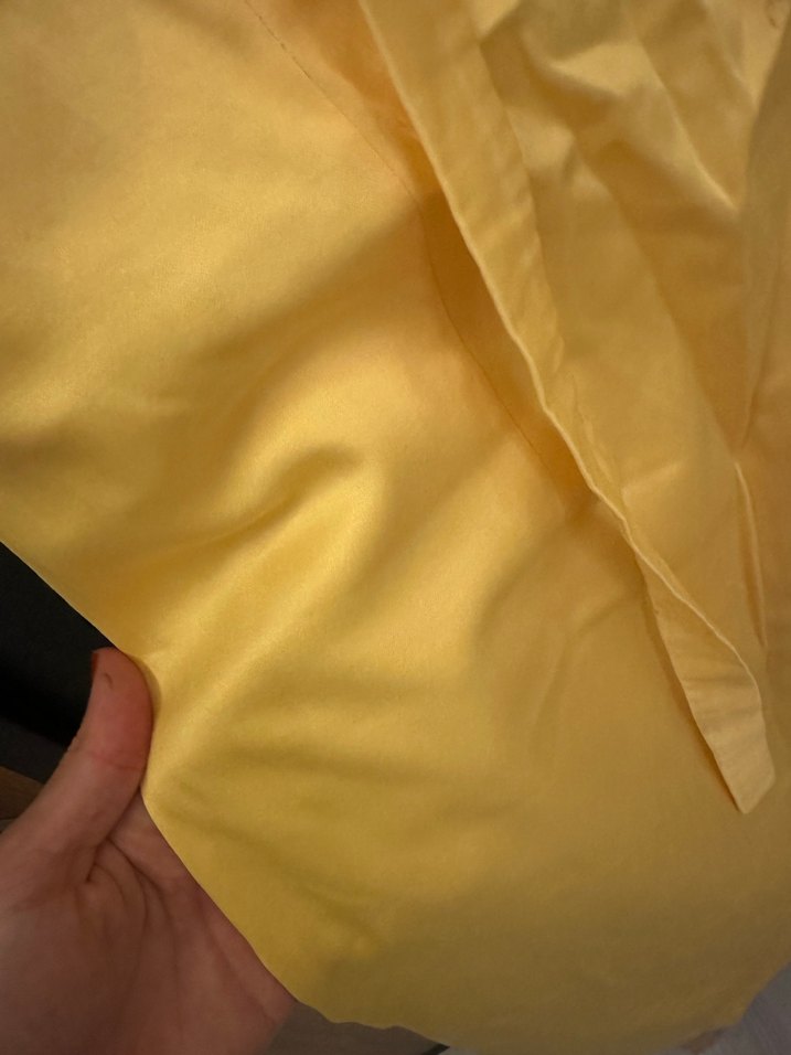 Sarı Midi Kemerli Kadın Elbise - Görsel 3