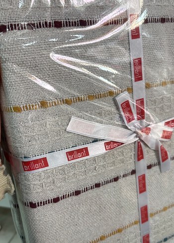 brilliant Beyaz Gri Desenli 190x235 ince pike battaniye - Görsel 2